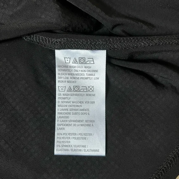 Susan Graver Artisan Womens Top Black 1X Asymmetrical Rhinestone Casual Shimmer - Picture 9 of 16